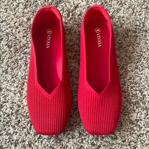 VIVAIA Women's Red Flats